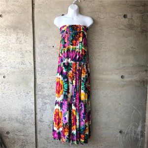 Italian Floral Skirt beach cover up boho chic trendy brunch vacation summer